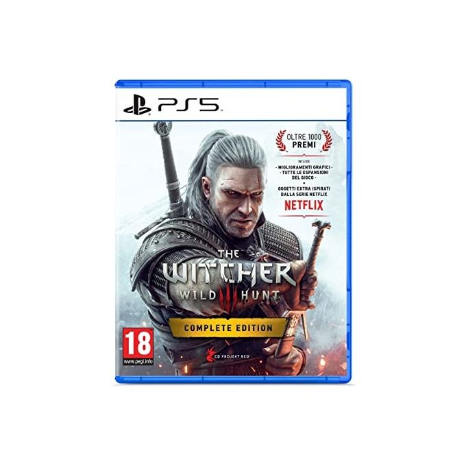 Bandai Namco 115095 The Witcher 3: Wild Hunt Complete Edition Gioco di ruolo (RPG) PS5 PEGI 18+ Lingua Italiano colore Nero Bandai Namco 115095 The Witcher 3: Wild Hunt Complete Edition Gioco di ruolo (RPG) PS5 PEGI 18+ Lingua Italiano colore Nero