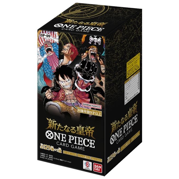 Bandai OP-09 One Piece Card Game The Four Emperors Booster Box 24 Buste 6 Carte Giapponese