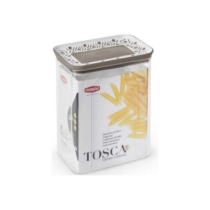 Barattolo plastica (2,2Lt) TOSCA Tortora 55650
