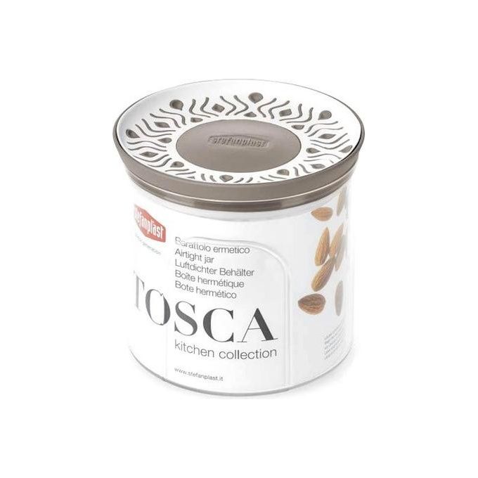 Barattolo plastica (700ml) TOSCA Tortora 55400