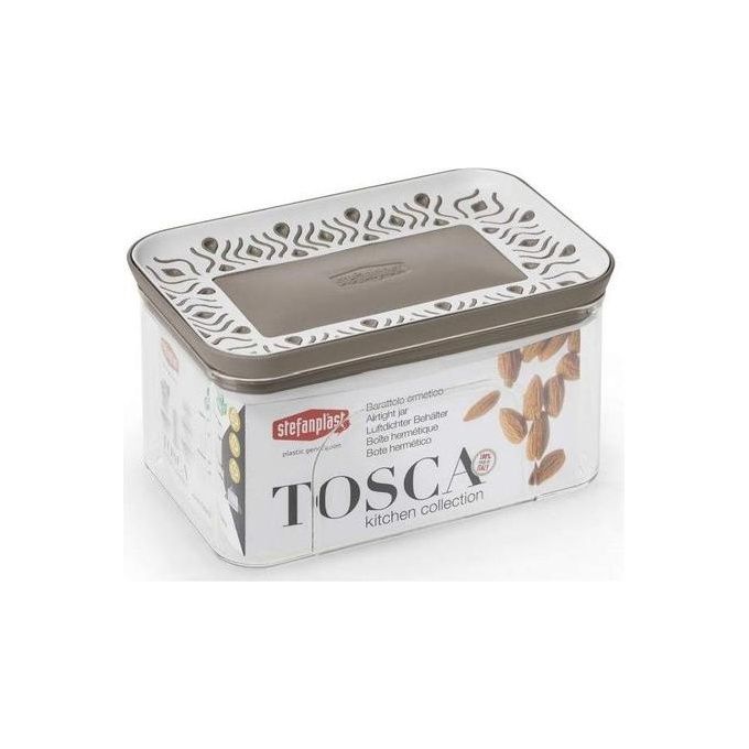 Barattolo plastica (700ml) TOSCA Tortora 55550
