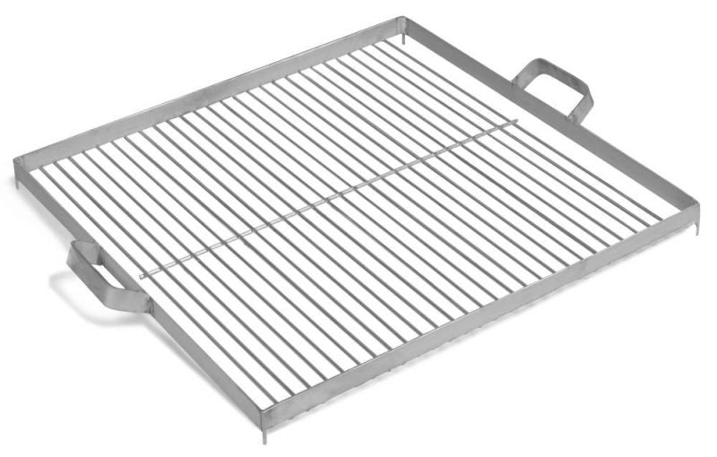 Barbecue Griglia in Acciaio Inox 50x50 cm per Braciere 70 cm