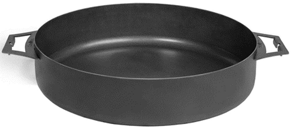 Barbecue Padella in acciaio naturale da 50 cm con 2 manici Barbecue Padella in acciaio naturale da 50 cm con 2 manici