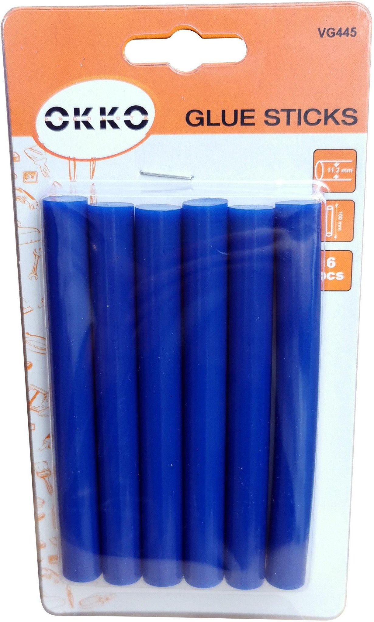 Bastoncini Colla Bosch 6 Pezzi Blu 11 2 X 100 Mm