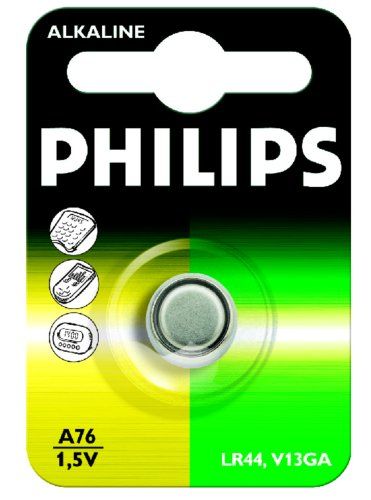 Batteria A Bottone Lr 44 1.5 V 1 Pz. Alcalina/manganese A76 - Philips