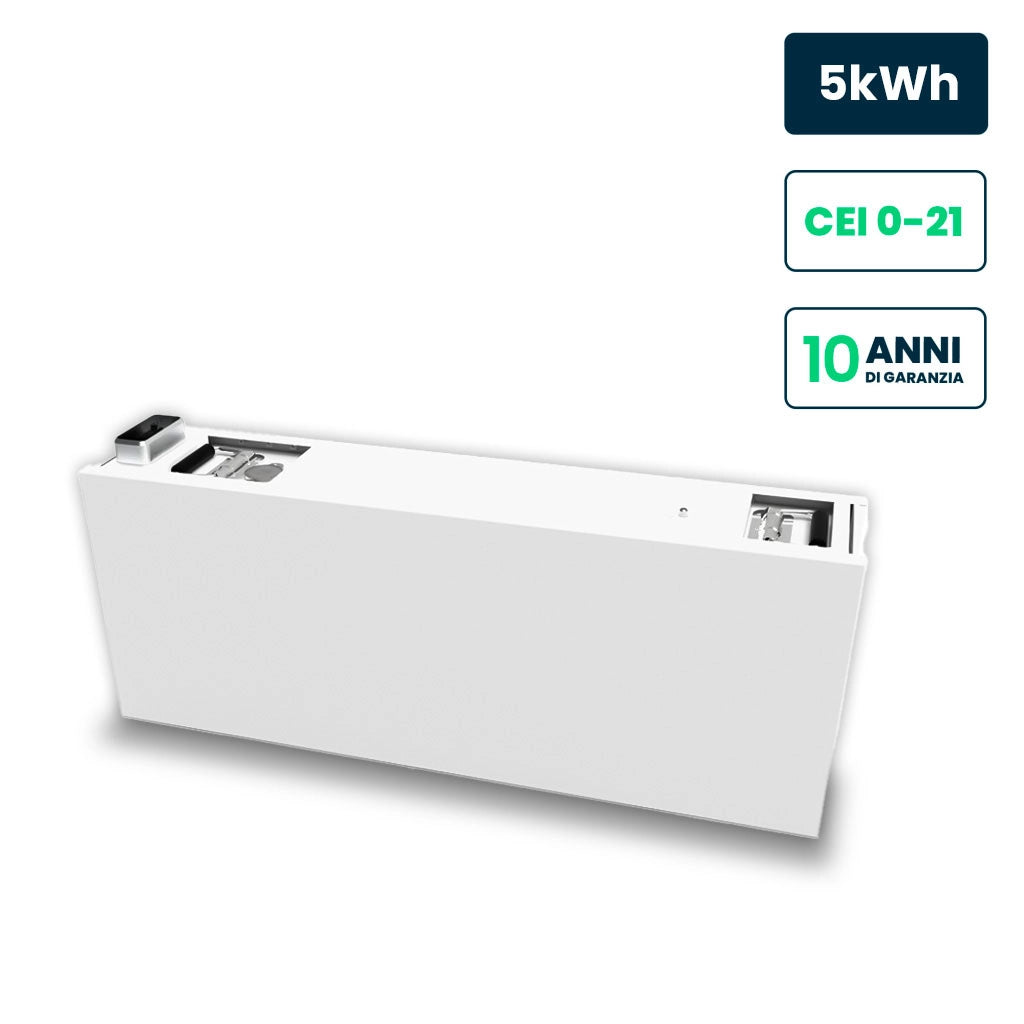 Batteria di Accumulo Hiconics HiEnergy (Midea) Aggiuntiva Monofase 5kWh LFP IP65 ad Alta Tensione per espansione Inverter Hiconics HiEnergy Monofase ALL-IN-ONE SKU-11983