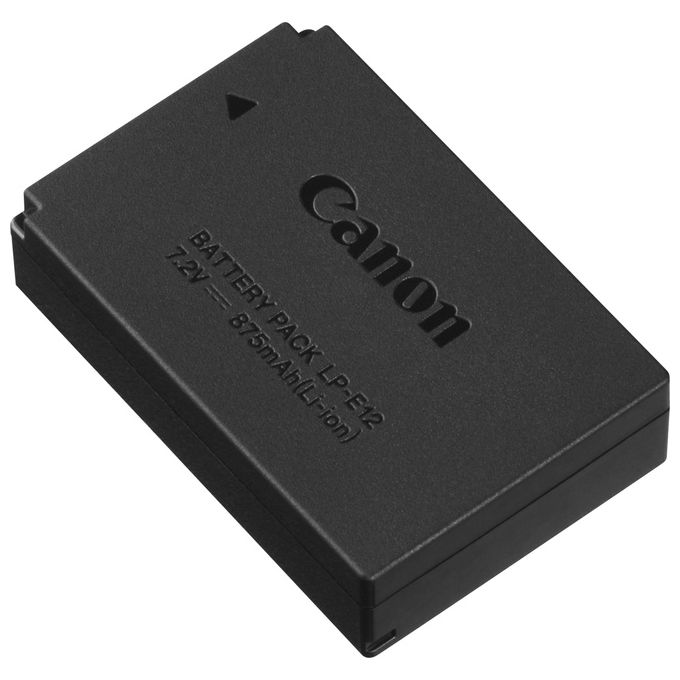 Batteria fotocamera per Canon GENUINE LP E12 Black 6760B002