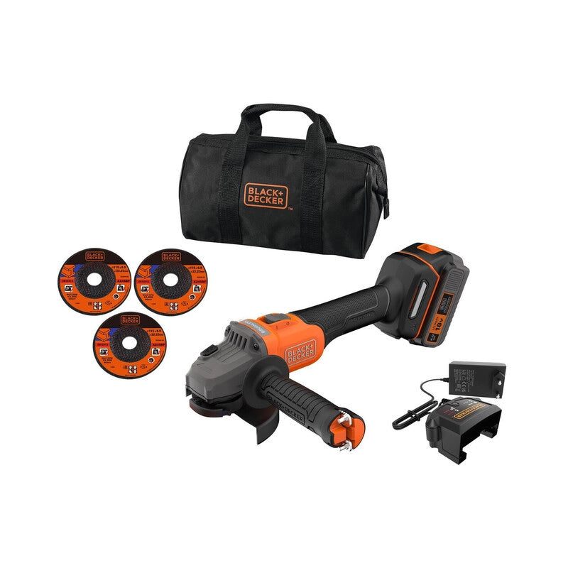 B+D SMERIGLIATRICE BCG6L8F1S-QW 18V+DISCHI BRUSHLESS