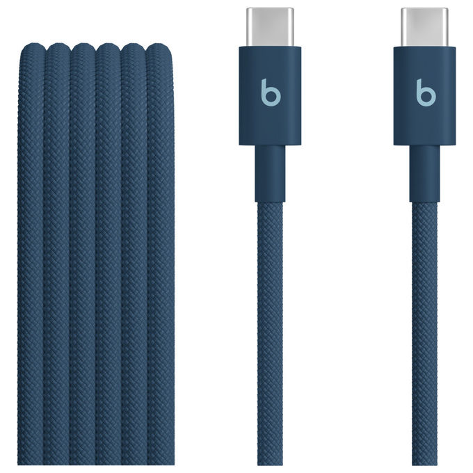 Beats MDGE4ZM-A Cavo USB-C 2.0 1.5 m Blu Marino