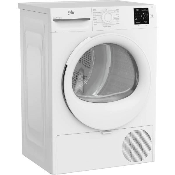BEKO BMT73EW ASCIUGATRICE A LIBERA INSTALLAZIONE A POMPA DI CALORE - CLASSE D - CAPACITÀ 7 KG - 15 PROGRAMMI