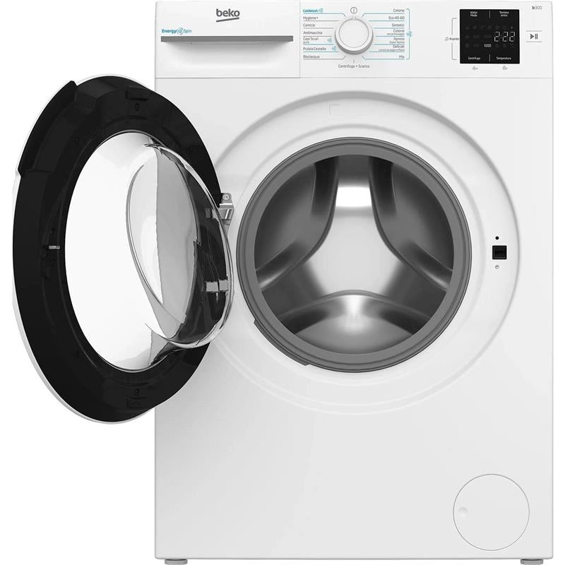 BEKO BMWRU3821W LAVATRICE A VAPORE CON CARICO FRONTALE, 15 PROGRAMMI, CAPACITÀ 8KG 1200G