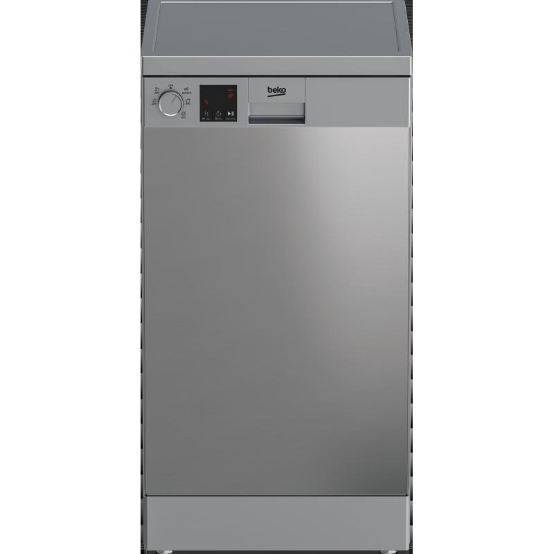 Beko dvs05024x lavastoviglie slim libera installazione 10 coperti classe e 5 programmi 45 cm inox Beko dvs05024x lavastoviglie slim libera installazione 10 coperti classe e 5 programmi 45 cm inox