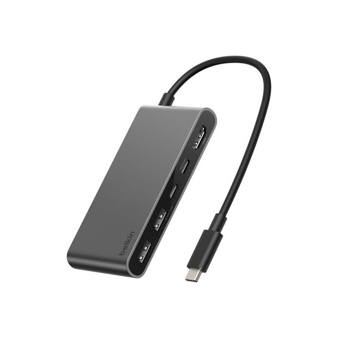 Belkin AVC022HQSGY Hub USB-C 5-in-1 5000 Mbit-s HDMI USB 2.0 Nero Belkin AVC022HQSGY Hub USB-C 5-in-1 5000 Mbit-s HDMI USB 2.0 Nero