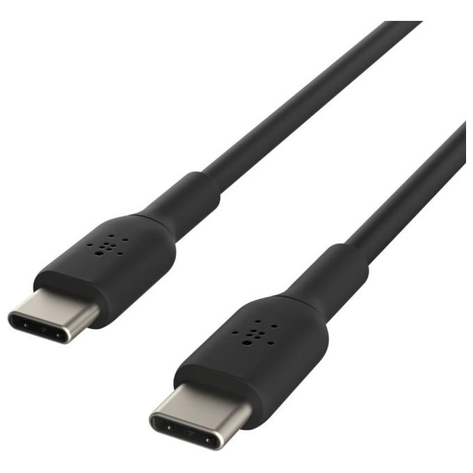Belkin Boost Charge Cavo da Usb-C a Usb-C 2mt PVC Nero Belkin Boost Charge Cavo da Usb-C a Usb-C 2mt PVC Nero