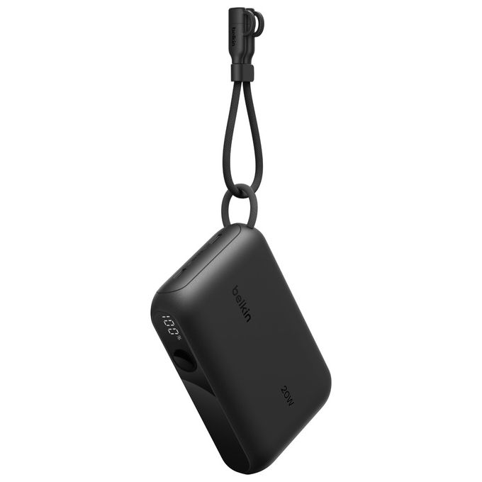 Belkin BPB027HQBK Powerbank BoostCharge 10K 10000 mAh 20W USB Type-C 2 porte Display incluso colore Nero