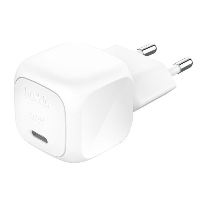 Belkin - Caricabatteria Usb-c Compatto Da 20 W-bianco