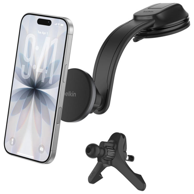 Belkin Caricatore Auto Wireless Magnetico Qi2 Ricarica Rapida iPhone 17 Galaxy S25 Nero Belkin Caricatore Auto Wireless Magnetico Qi2 Ricarica Rapida iPhone 17 Galaxy S25 Nero