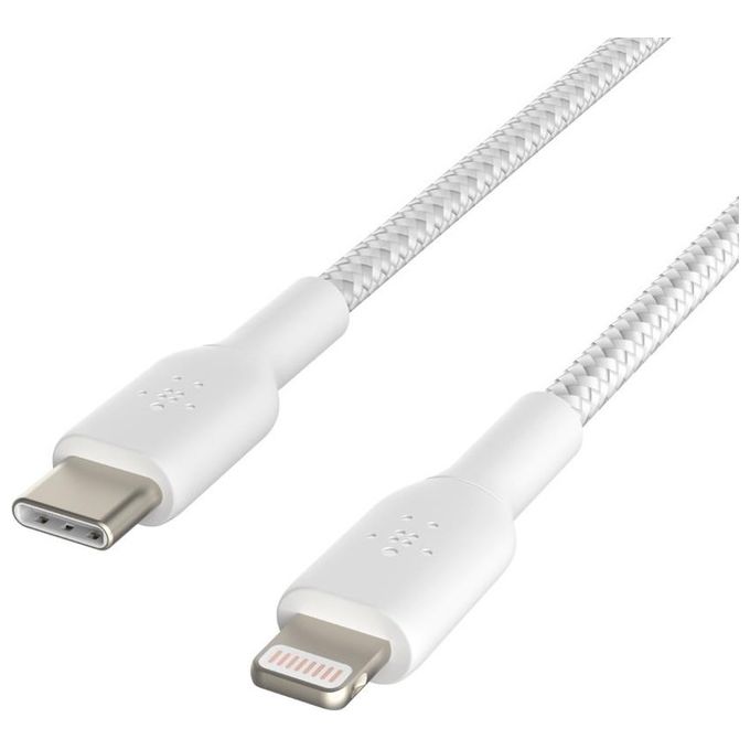 Belkin - Cavo Intrecciato Da Usb-c A Lightning 1m-bianco