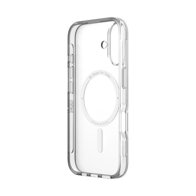 Belkin MSA025HQCL SheerForce Cover iPhone 16 MagSafe antiurto 2 m antigraffio anti-ingiallimento 75% riciclato colore Trasparente Belkin MSA025HQCL SheerForce Cover iPhone 16 MagSafe antiurto 2 m antigraffio anti-ingiallimento 75% riciclato colore Trasparente