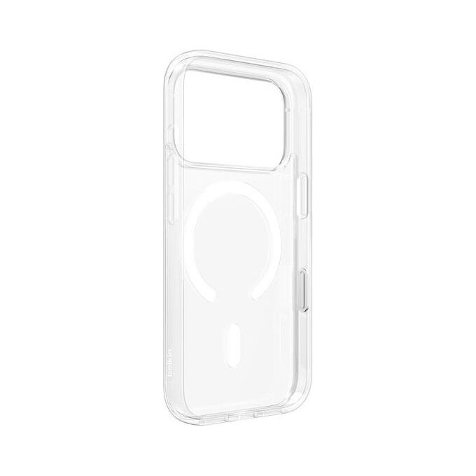 Belkin MSA031HQCL Custodia Magnetica Trasparente SheerForce per iPhone 17 Pro Anti-ingiallimento Belkin MSA031HQCL Custodia Magnetica Trasparente SheerForce per iPhone 17 Pro Anti-ingiallimento