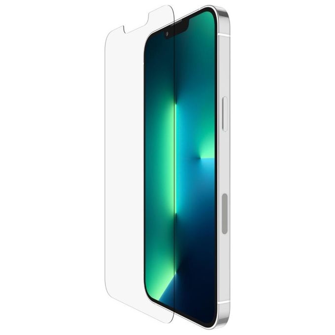 Belkin OVA070ZZ ScreenForce TemperedGlass Pellicola Proteggischermo Antimicrobica per iPhone 13 Pro Max 6.68'' colore Trasparente Belkin OVA070ZZ ScreenForce TemperedGlass Pellicola Proteggischermo Antimicrobica per iPhone 13 Pro Max 6.68'' colore Trasparente