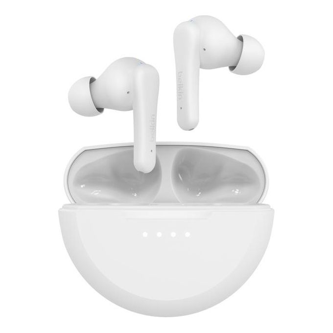 Belkin SoundForm Rhythm Auricolari True Wireless con Microfono Ricarica Usb-c Rapida Bluetooth Bianco Belkin SoundForm Rhythm Auricolari True Wireless con Microfono Ricarica Usb-c Rapida Bluetooth Bianco