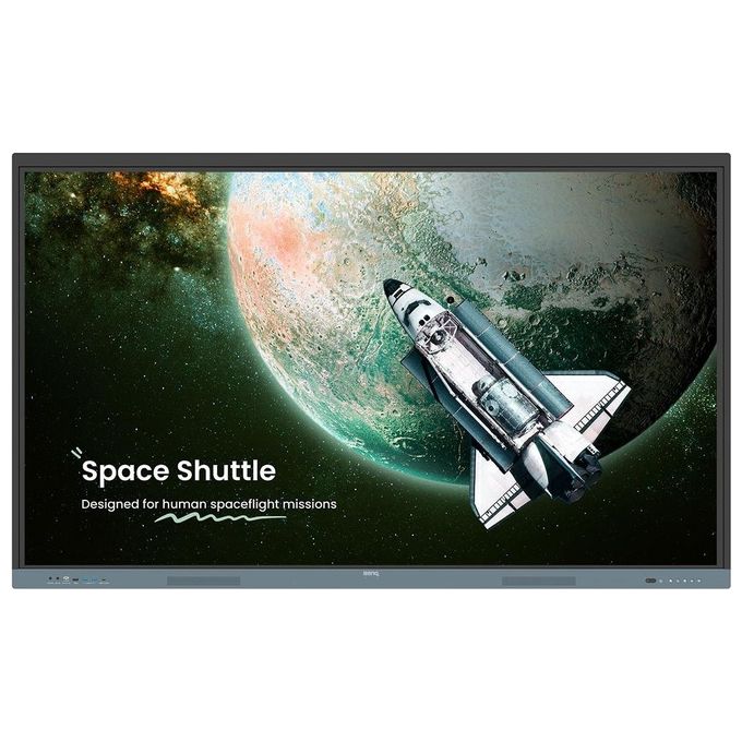 BENQ RE6504 Pannello Piatto Interattivo 65'' 450 Cd-m² 4k Ultra Hd Nero-Grigio Touch Screen Processore Integrato Android