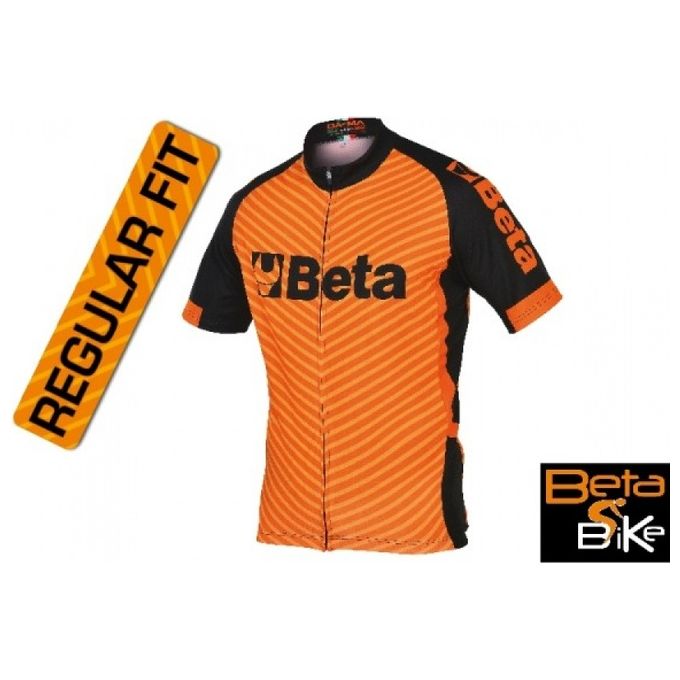 Beta 095420006 Abbigliamento Ciclismo Maglia Manica Corta e Pantaloncini Lycra Taglia XXXL colore Arancione Nero
