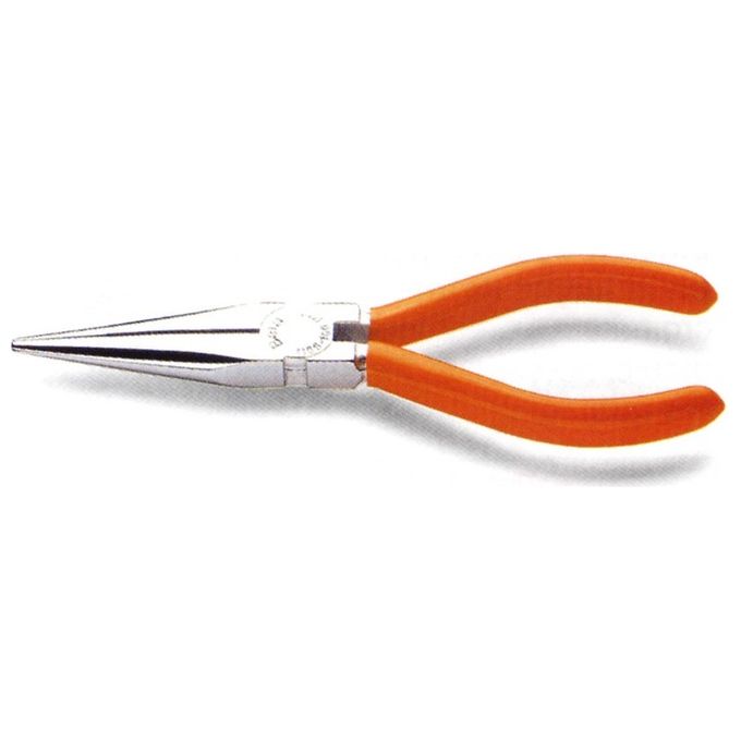 Beta 11660010 Pinza a becchi mezzotondi lunghissimi diritti zigrinati con manici in doppio strato PVC antiscivolo colore Acciaio Beta 11660010 Pinza a becchi mezzotondi lunghissimi diritti zigrinati con manici in doppio strato PVC antiscivolo colore Acciaio