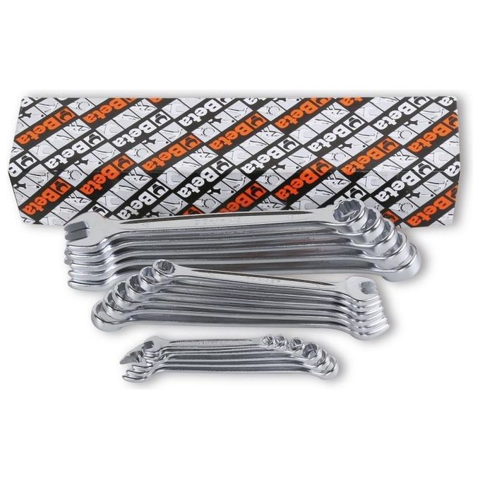 Beta Tools 000421070 42NEW-S26 Chiavi Combinata 26 Pezzi Acciaio al Cromo-Vanadio Finitura Nichel-Cromata Inclinazione Forchetta 15° colore Nero Beta Tools 000421070 42NEW-S26 Chiavi Combinata 26 Pezzi Acciaio al Cromo-Vanadio Finitura Nichel-Cromata Inclinazione Forchetta 15° colore Nero