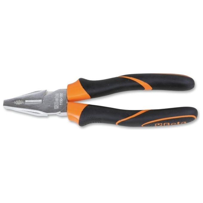 Beta Tools 011500146 1150BM Pinze da elettricista Lunghezza 160 mm Impugnatura Bimateriale Perno Decentrato colore Nero