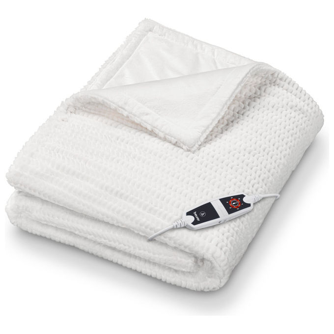 Beurer 40052 Termocoperta HD 82 Helsinki 6 livelli di temperatura spegnimento automatico dopo 3 ore materiale super morbido colore Bianco Beurer 40052 Termocoperta HD 82 Helsinki 6 livelli di temperatura spegnimento automatico dopo 3 ore materiale super morbido colore Bianco
