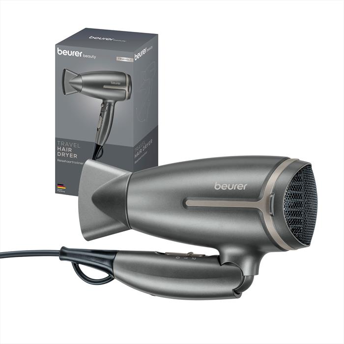 Beurer - Asciugacapelli Hc 1r Travel+-grigio