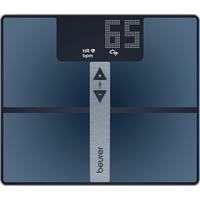 BEURER BF 980 Bilancia Diagnostica WiFi con App, Misura Grasso, Massa Muscolare e Frequenza Cardiaca, Batteria Ricaricabile USB, fino a 180 kg