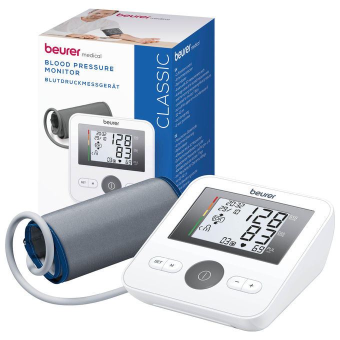 BEURER BM 27+ Misuratore di Pressione da Braccio, Rileva le Aritmie, con App Beurer HealthManager Pro, Memoria per 4 Utenti x 30