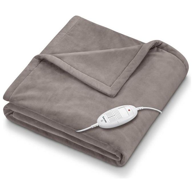 Beurer HD 75 Cosy Termocoperta 180x130 cm 100W 6 livelli lavabile in lavatrice colore Grigio talpa