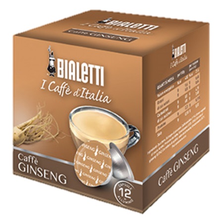 Bialetti - 12 Capsule Caffè Ginseng Compatibili Mokespresso