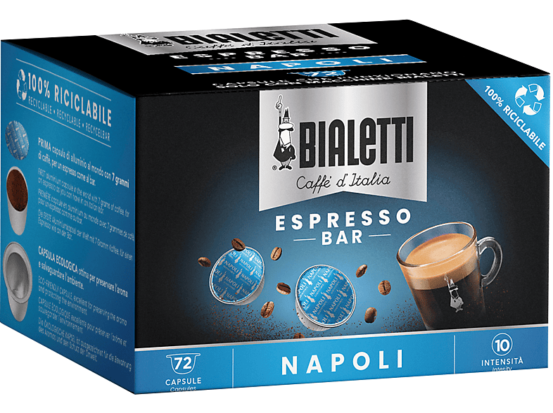 BIALETTI Caffè in capsule MULTIPACK 72 CAPS NAPOLI, Capsule Bialetti