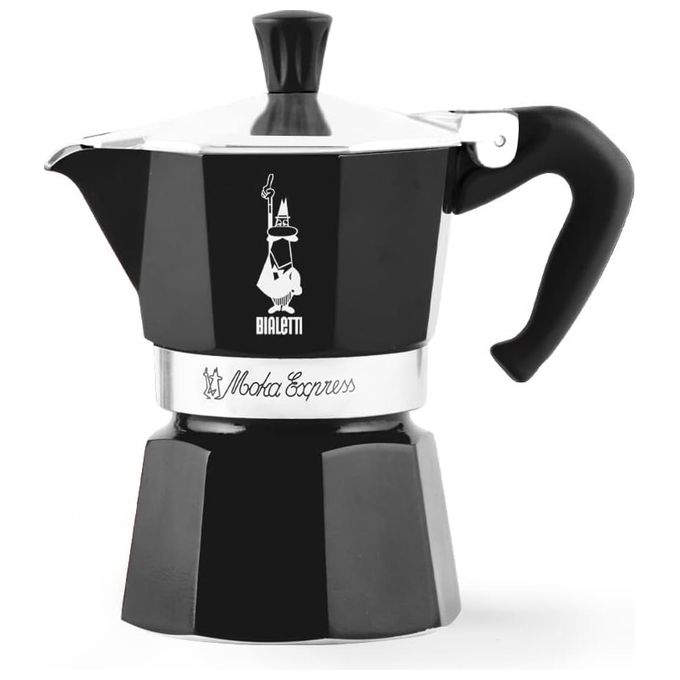Bialetti MOKA EXPRESS 3 TZ NERA Moka 3 tazze Alluminio colore Nero