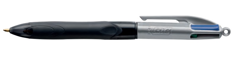 BIC 4 Colours Grip Pro Nero Blu Verde Rosso Penna a sfera retrattile a clip Medio 12 pz BIC 4 Colours Grip Pro Nero Blu Verde Rosso Penna a sfera retrattile a clip Medio 12 pz