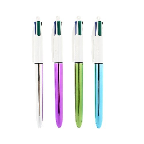 BIC 4-COLOURS SHINE Nero Blu Verde Rosso