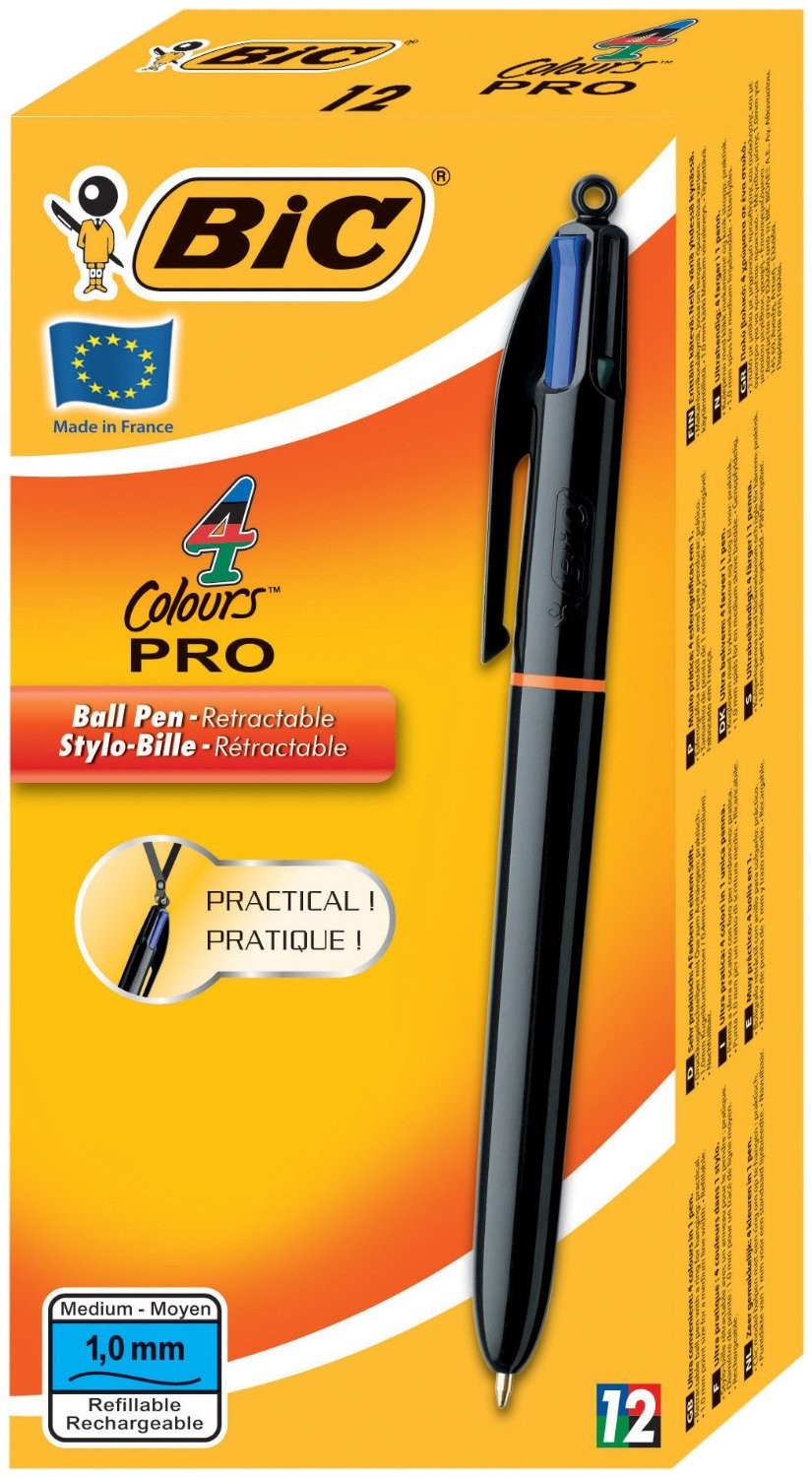 BIC 902129 penna a sfera Nero Blu Verde Rosso Medio 1 pz