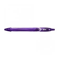 Bic Gel-Ocity Penna a sfera retrattile ad asciugatura rapida - Punta media 07 mm - Inchiostro gel - Asciugatura ultra rapida - Non macchia la carta - Colore viola