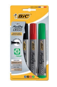 BIC Marking 2300 evidenziatore 4 pz Punta smussata Nero Blu Verde Rosso BIC Marking 2300 evidenziatore 4 pz Punta smussata Nero Blu Verde Rosso