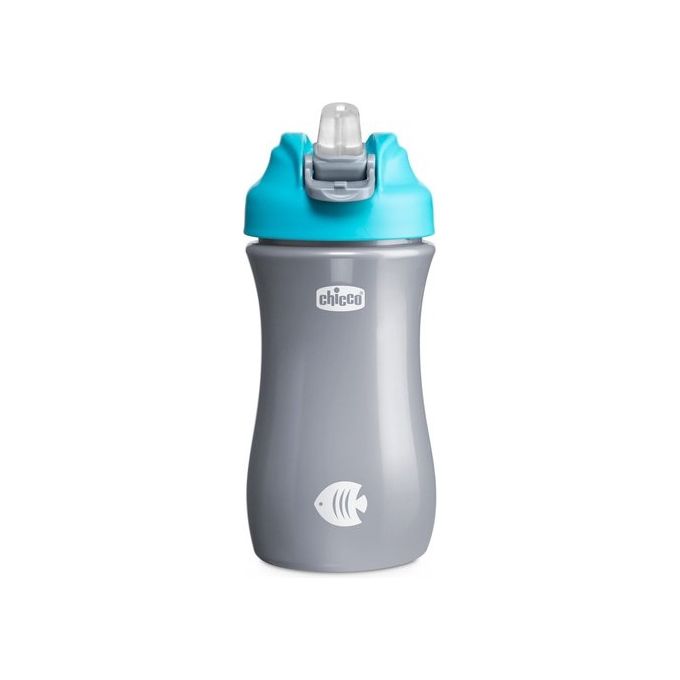 Bicchiere bimbo Pop Up 2+ (350ml) Azzurro e Grigio 0000692020000
