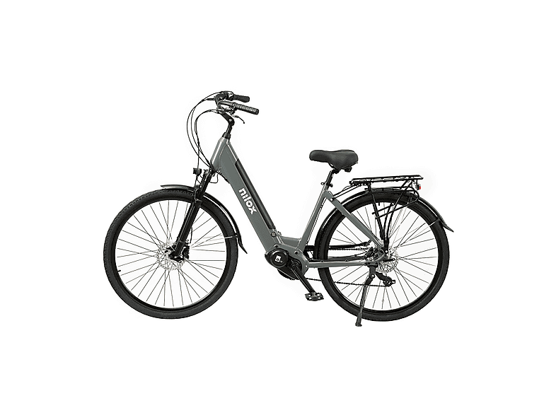 Bicicletta Elettrica Citibike NILOX K1 MID - Taglia 48/M grigio, ruote da 28",velocità max 25 Km/h, motore 250W, autonomia fino a 80Km, batteria 13000mAh