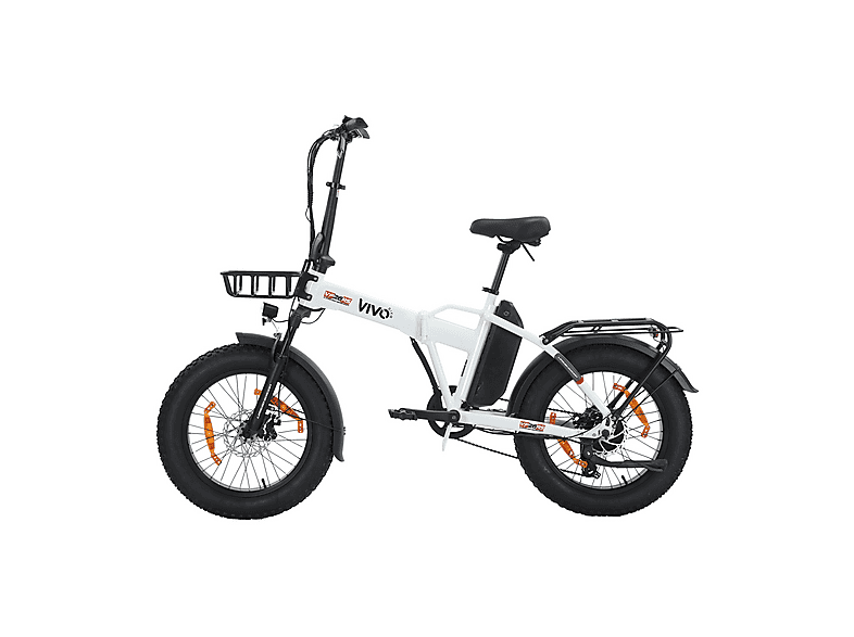 Bicicletta Elettrica da trekking Fat Bike Pieghevole VIVOBIKE E-BIKE 20 Bianco, ruote 20",velocità max 25 Km/h, motore 250W, autonomia fino a 50Km, batteria 13000mAh