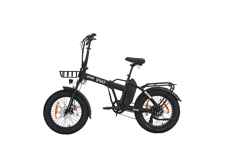 Bicicletta Elettrica da trekking Fat Bike Pieghevole VIVOBIKE E-BIKE 20 Nero, ruote 20",velocità max 25 Km/h, motore 250W, autonomia fino a 50Km, batteria 13000mAh