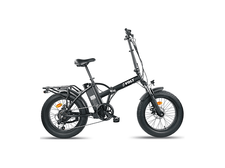 Bicicletta Elettrica da trekking Fat Bike Pieghevole VOLT ALPHA, ruote 20",velocità max 25 Km/h, motore 250W, autonomia fino a 50Km, batteria 10400mAh, black