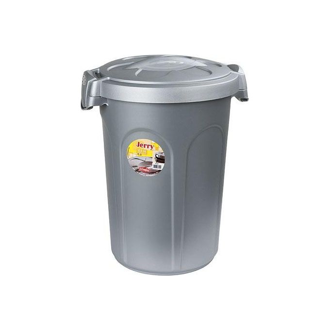 Bidoncino (23Lt) coperchio a clip JERRY Silver 70300